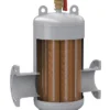 Air Dirt Separator Air and Dirt Separator with copper wire mesh strainer flow up to 47 m3 per h - Exvoid A 100 10 bar